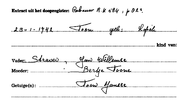 17420129 extr DP_RK_Cabauw Toon zv JW Straver - BT v Hooft